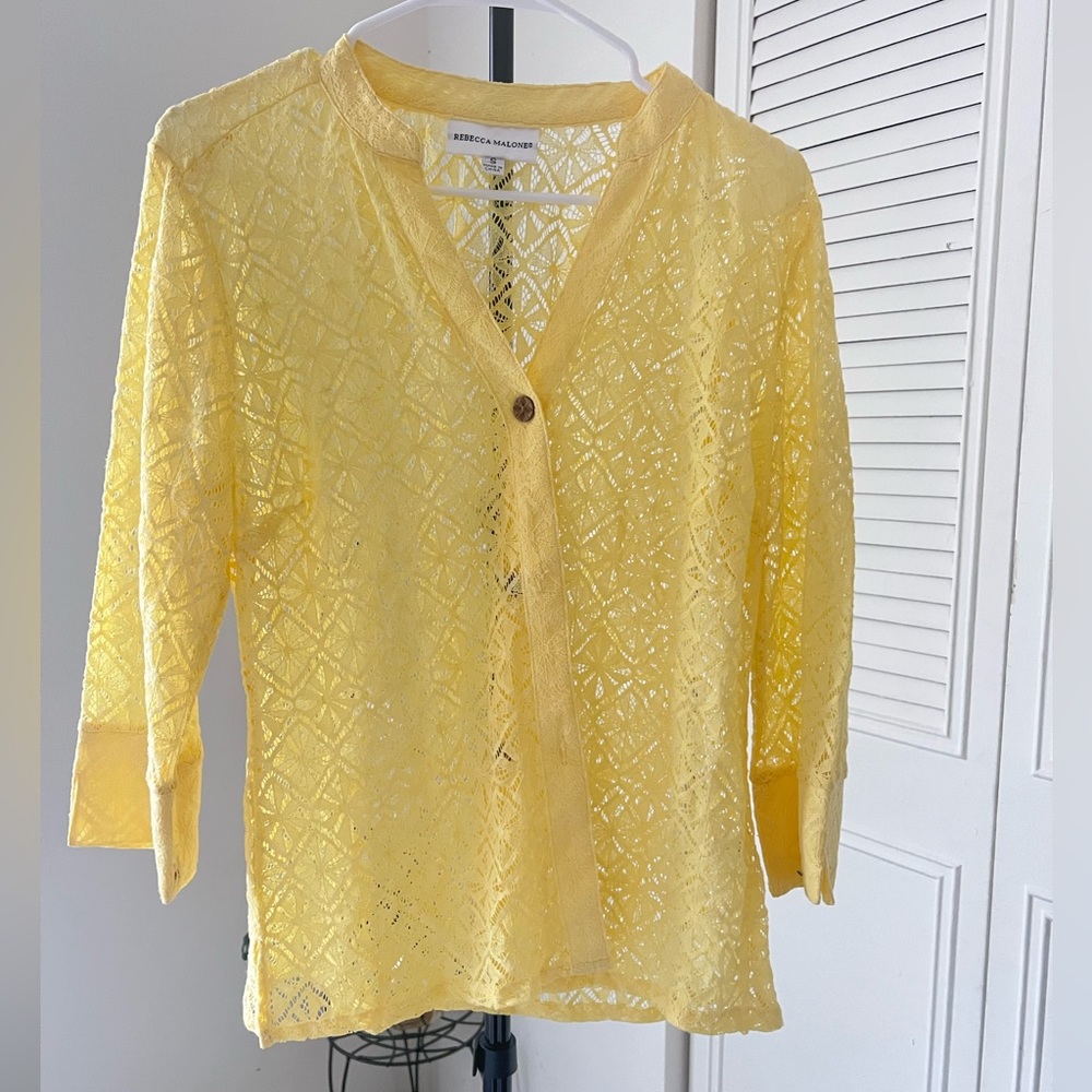 Rebecca Malone lace top NWOT